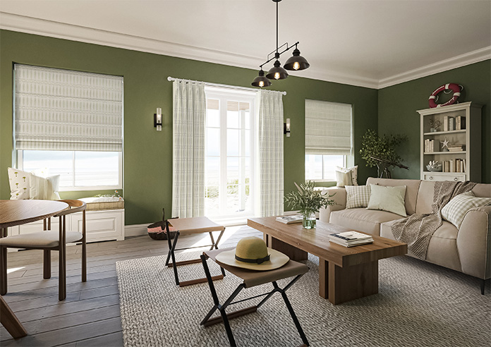 Nazca, Pistachio - Twist&Fit Roman Blind - Image 6